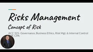 Risk Management:Concept of Risk