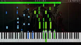 Overlord Opening 4 - Hollow Hunger Synthesia Piano Tutorial (midi) //RisingMelody