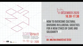 How to overcome cultural divisions in illiberal societies, lecture by Dr. Milena Dragićević Šešić