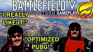 DrDisrespect's SURPRISED With How GOOD BATTLEFIELD V FIRESTORM Is! (First Gameplay + Timestamps)!