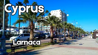 🌴 Larnaca, Cyprus - walking tour | 4K 🇨🇾