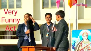 Funny Act ll MP Sir Act ll comedy act by students ll Starling Institute ll Suraj School