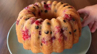 WHEN MY GUEST COMING, I MAKE THIS CAKE 🥰 WITH A COTTON-LIKE TEXTURE 💯CHERRY CHOCOLATE CAKE RECIPE