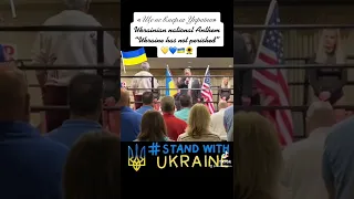 Ukrainian National Anthem at Boxing Night Ukrainian Fundraiser #standwithukraine #ukrainestrong 🇺🇦