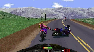 Road Rash PC - Level 1 (Big Game Mode) in 16:26 Min