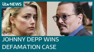 Johnny Depp wins defamation case against former wife Amber Heard | ITV News