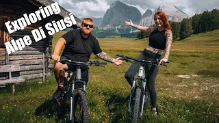 BIKING IN THE DOLOMITES OF ITALY || Alpe Di Siusi || Episode 55