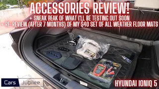 More Ioniq 5 Accessories + Sneak Peak (Lectron) + Re-Review Of My $40 All Weather Floor Mats!