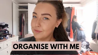 TIDY MY WARDROBE WITH ME (DECLUTTER & ORGANISE)