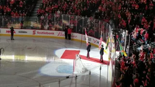 Tribute to Humboldt Broncos at Saddledome, April 7, 2018