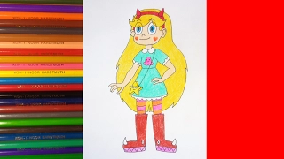 How to draw Star vs  the Forces of Evil, Как нарисовать Стар против сил Зла