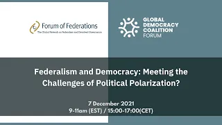 Federalism and Democracy: Meeting the Challenges of Political Polarization?