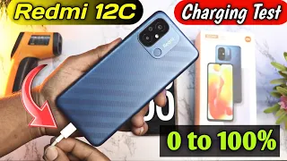 Redmi 12C Charging Test with Box Charger | 0 to 100% 🔥Heat Test