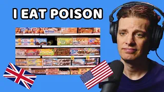 American Reacts to UK vs USA Food!