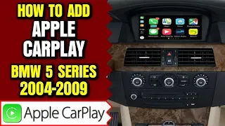 BMW 5 Series Apple CarPlay - How To Add Apple CarPlay BMW 5 Series 2004-2009 E60 E61