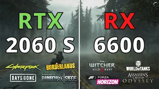 RTX 2060 SUPER VS RX 6600 TEST IN 10 GAMES 1080p 1440p