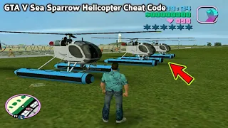 GTA V Sea Sparrow Helicopter In GTA Vice City | GTA Vice City Helicopter Cheat Code |SHAKEEL GTA