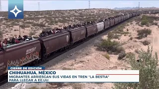 🇲🇽 El Peligroso Tren "La Bestia" vuelve a llevar migrantes para cruzar México | Noticias ETV