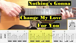 Nothing's Gonna Change My Love For You - George Benson - Fingerstyle guitar with tabs and chords