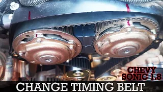 Changing Timing Belt, Tensioner, Idle Pulley on Chevrolet SONIC LT 1.8 Engine (Chevy Cruze 1.8)