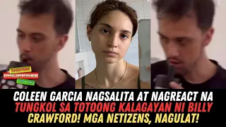 Coleen Garcia NAGSALITA At NAGREACT Sa Totoong Kalagayan Ni Billy Crawford! Mga Netizens Nagulat!