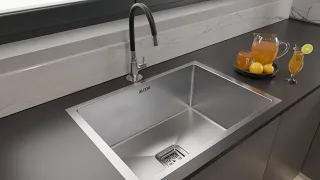 Stainless steel kitchen sink matt finish : Installation video