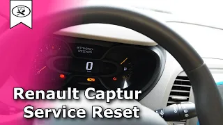 Renault Captur Service Zurücksetzen | Renault Captur Service reset | VitjaWolf | Tutorial | HD
