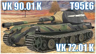 VK 72.01 K, VK 90.01 K & T95E6 ● WoT Blitz