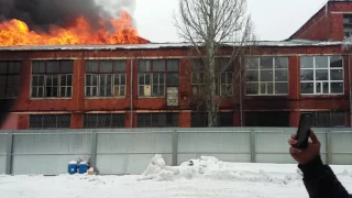 Пожар в городе Лосино-Петровском