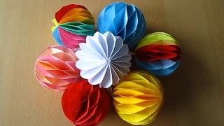 DIY: Deko-Kugel aus Papier / Decoration ball paper