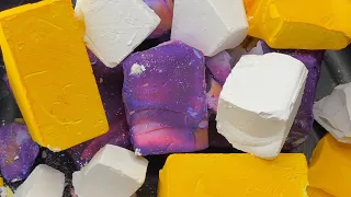 Yellow and Purple Dyed Gym Chalk