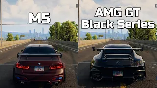 NFS Unbound: BMW M5 vs Mercedes-AMG GT Black Series - WHICH IS FASTEST (Drag Race)