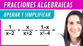 OPERACIONES con FRACCIONES ALGEBRAICAS 🍕 Ejercicio 2