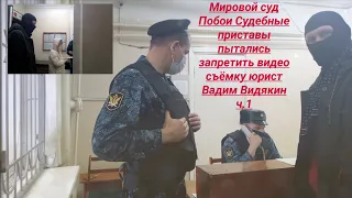 Мировой суд Побои судебные приставы видео съёмка юрист Вадим Видякин ч.1