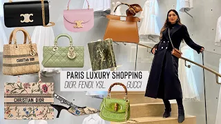 Paris Avenue Montaigne Luxury Shopping- Exclusive Bags, New Dior, Fendi, Gucci, YSL, Celine