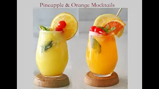 Pineapple Mocktail | Orange Mocktail | Summer Drinks | Mocktail Recipes