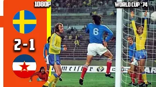 Sweden vs Yugoslavia 2 - 1 Second Round  World Cup 74