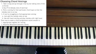 Jazz Piano Chord Voicings - Combining Chord Voicings