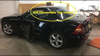 Mercedes SLK Retractable Hardtop Issue Luggage Cover Fix - How To Make SLK Convertible Work