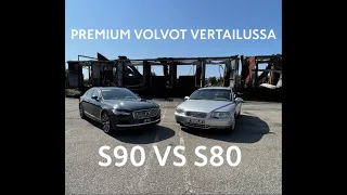 Yli 20 vuotta edustusautoilua: Volvo S80- Volvo S90 vertailu.