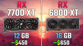 AMD RX 7700 XT vs RX 6800 XT | Test in 7 Games