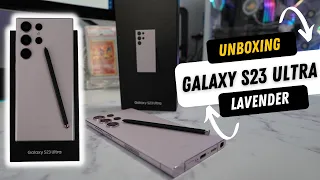 Samsung Galaxy S23 Ultra Lavender Unboxing & First Impression
