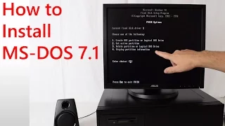 How to install MS DOS 7.1