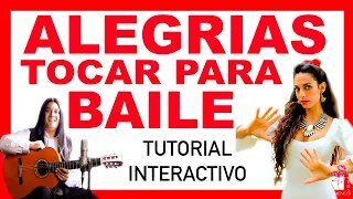 💣 ALEGRIAS PARA BAILE CON BAILAORA💃🏽 FALSETA PICADO RASGUEOS TUTORIAL INTERACTIVO GUITARRA FLAMENCO