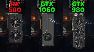 RX 580 8GB vs GTX 1060 6GB vs GTX 980 (In 10 Games)