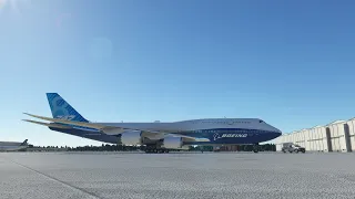 Livestream flying the AAU2 Updated Boeing 747 from Stansted to Jersey in Flight Simulator