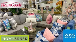 HOMEGOODS HOME SENSE ROSS FURNITURE CHAIRS TABLES DECOR SHOP WITH ME SHOPPING STORE WALK THROUGH