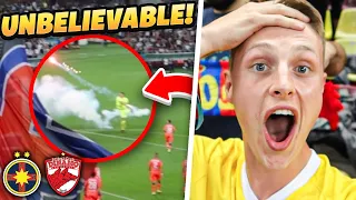 KEEPER THROWS PYRO AT ULTRAS! - Unbelievable Scenes At The Bucharest Derby! - AwayDays