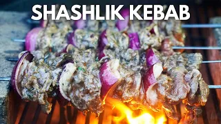 Shashlik Kebab, Melt in the Mouth Beef and Onion Shish Kebabs