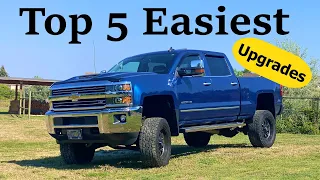Top 5 Must have Easiest modifications (2015-2019) Chevy Silverado upgrades